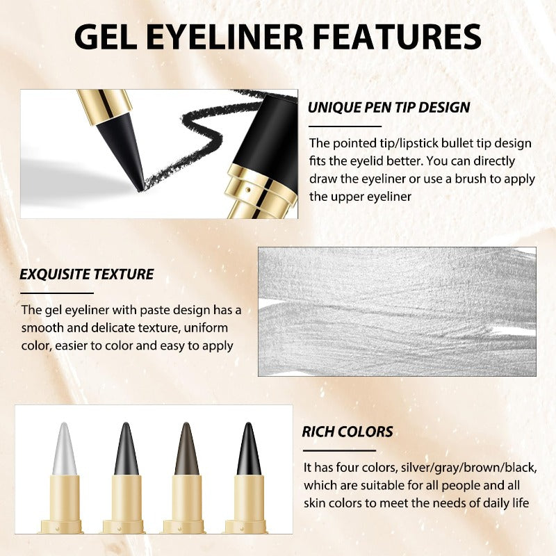 EverGlider Waterproof Metallic Eye Liner Crayon