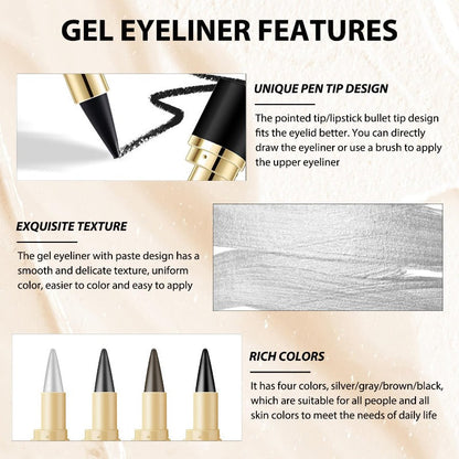 EverGlider Waterproof Metallic Eye Liner Crayon